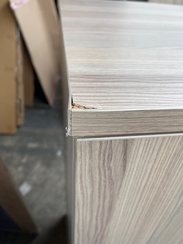 Wooden 4 Drawer Filing Cabinet - Damaged