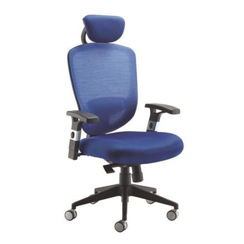 Arista Mesh High Back Task Chair with Headrest Black