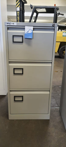 Grey 3 Drawer Filing Cabinet