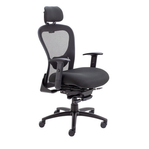 Strata HB Mesh Back Task Chair Black With Seat Slide