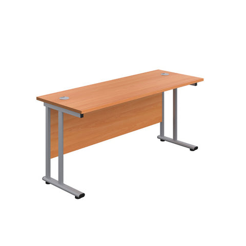 Twin Upright Rectangular Desk